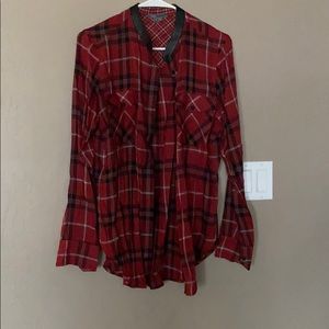Plaid button down